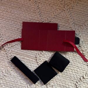 Cartier Travel Red and Black Jewelry Box Set